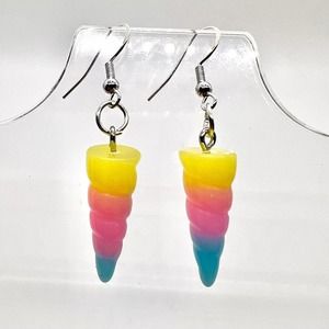 Unicorn Earrings - Unicorn Horns - Rainbow Earrings - JoJo Earrings